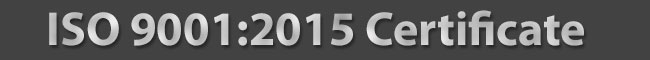 ISO 9001:2015 Certificate